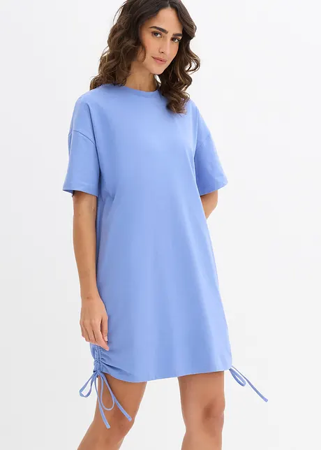 Jerseyklänning av elastisk bomullsmix, bonprix