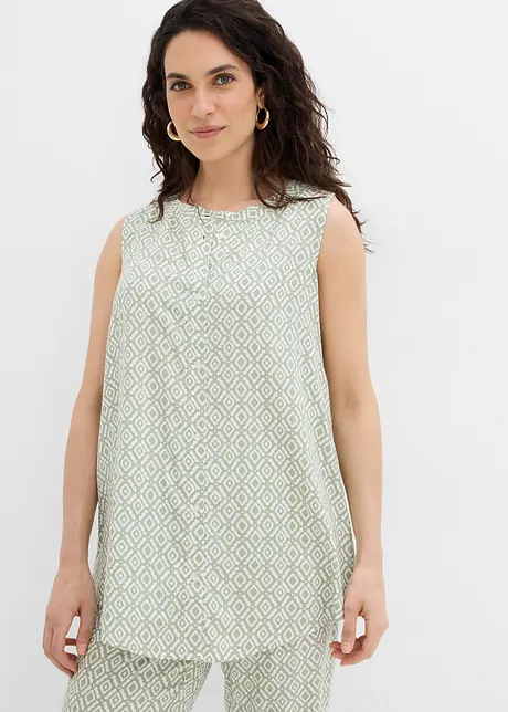Lång blus av mjuk viskos, bonprix