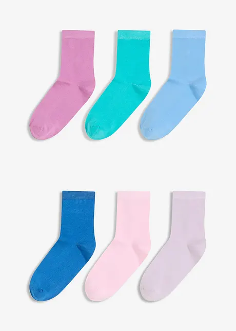 Korta strumpor med viskos (6-pack), bonprix