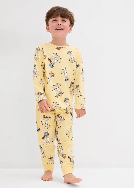 Pyjamas i ren ekologisk bomull (4 delar), bonprix