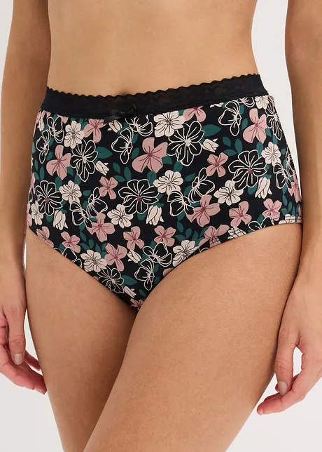 Midjetrosa med ekologisk bomull (4-pack), bonprix