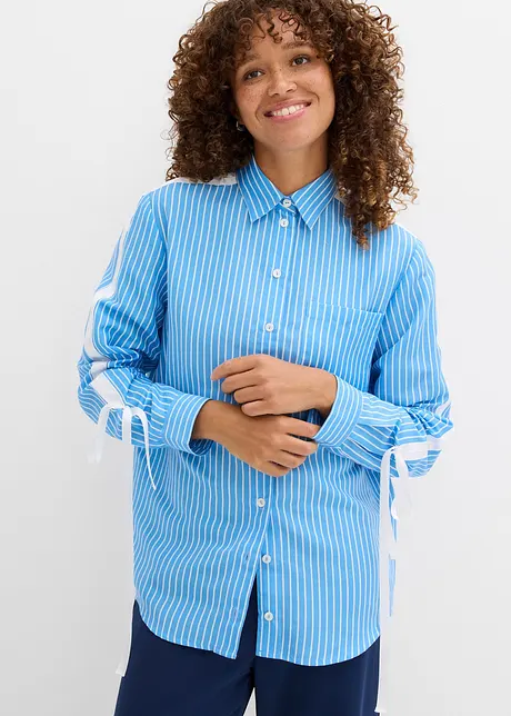 Oversized skjorta av ren, ekologisk bomull, bonprix