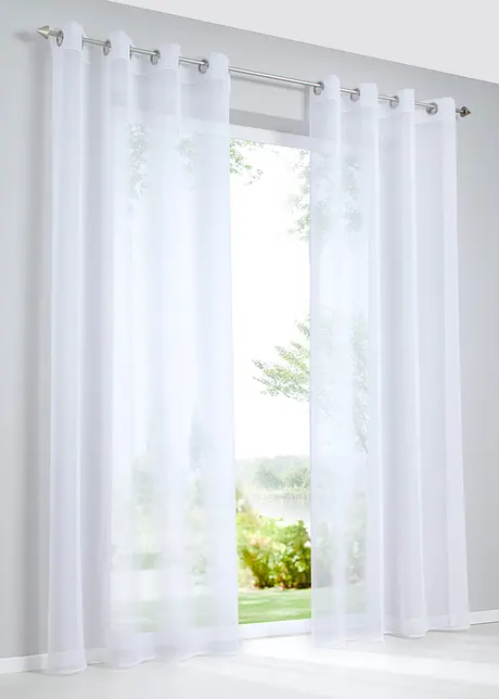 Gardin med lätt batiststruktur (1-pack), bonprix