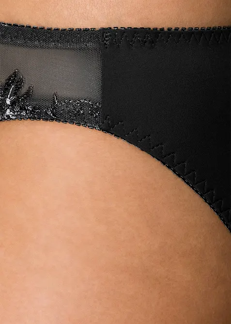 Trosa med fint broderi (2-pack), bonprix