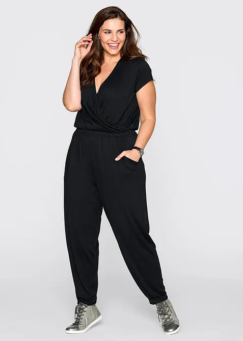 Jumpsuit i jersey av viskosmix, bonprix