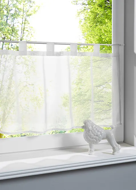 Cafégardin i tunn voile, bonprix