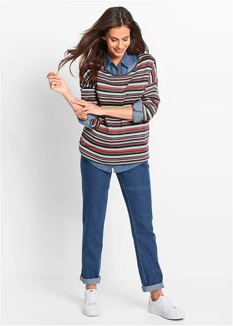 Straight Jeans Mid Waist (2-pack), bonprix