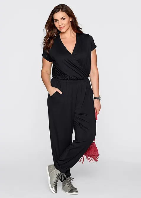 Jumpsuit i jersey av viskosmix, bonprix
