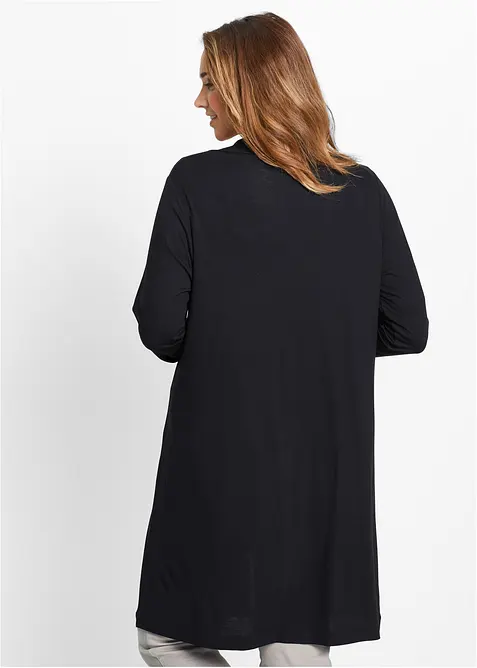 Tunn lång cardigan i mjuk viskos, bonprix