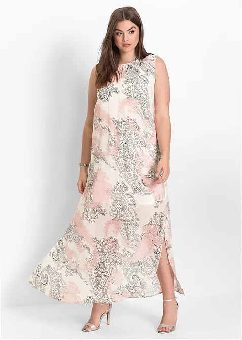 Lång chiffongklänning, bonprix