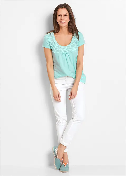 Kort&auml;rmad topp, bonprix