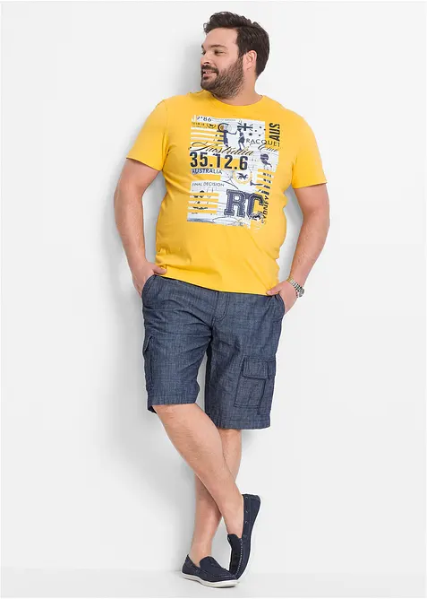 Cargoshorts av ren bomull, Loose Fit, bonprix