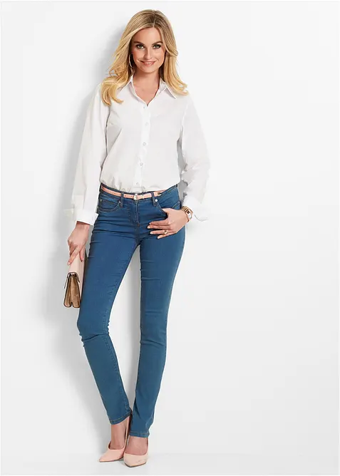 Slim Fit Jeans Mid Waist, Super Stretch, bonprix