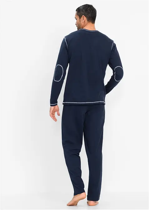 Långärmad pyjamas i ren ekologisk bomull, bonprix