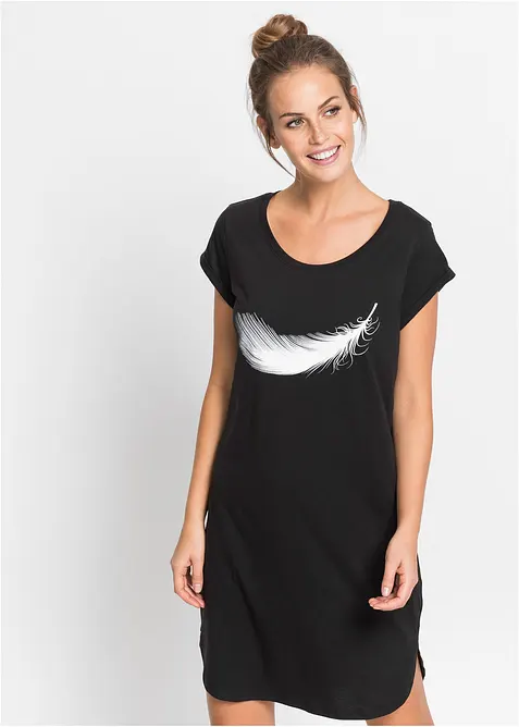 Kort nattlinne i ekologisk bomull, bonprix