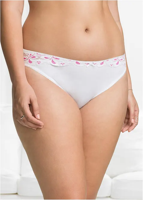 Trosa med spets (3-pack), bonprix