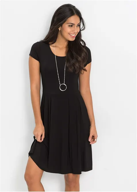 Jerseyklänning i viskosmix, bonprix