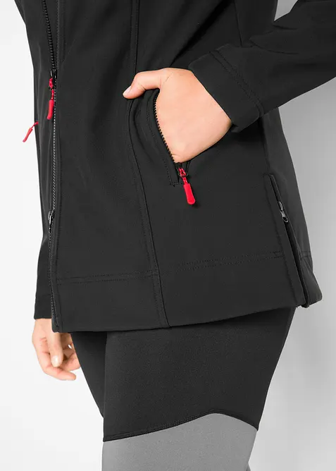 Stretchig softshelljacka, vattenavvisande, bonprix