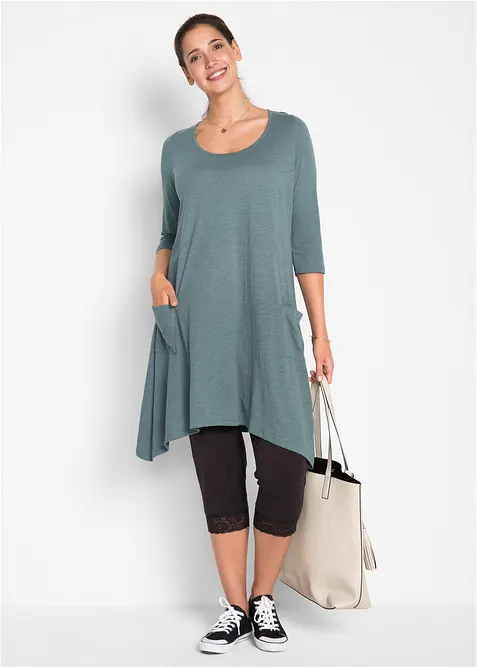 Caprileggings med spetsdetalj, bonprix