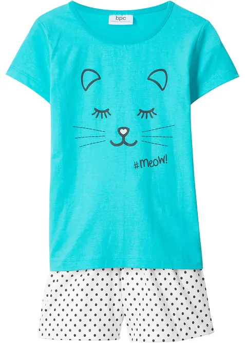 Pyjamas med shorts för barn (2 delar) i ekologisk bomull, bonprix