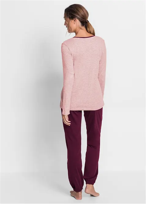 Pyjamas med ekologisk bomull, bonprix
