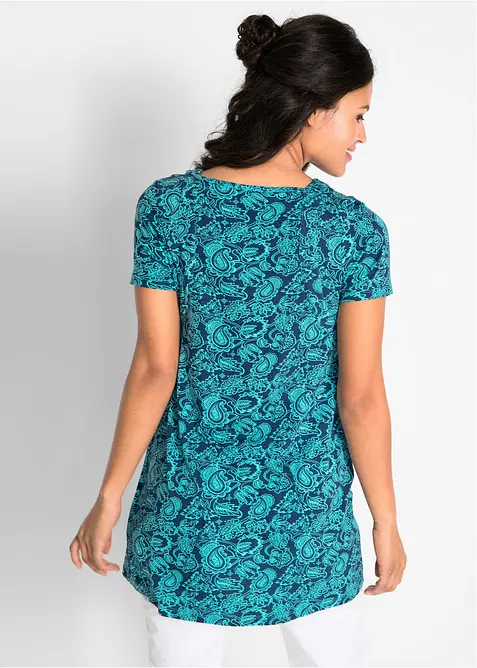 Trikåtunika med halvlång ärm, bonprix