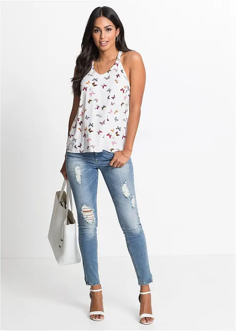 Blustopp av ren viskos, bonprix