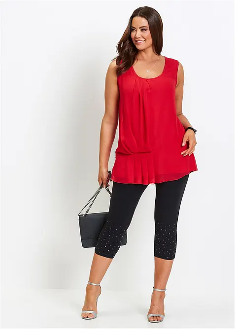 Caprileggings av bomullsmix, bonprix