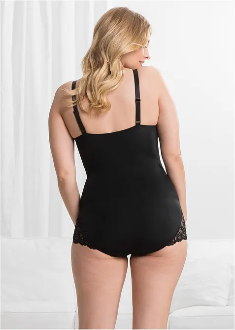 Snyggt dekorerad  body med medelhög formande effekt, bonprix