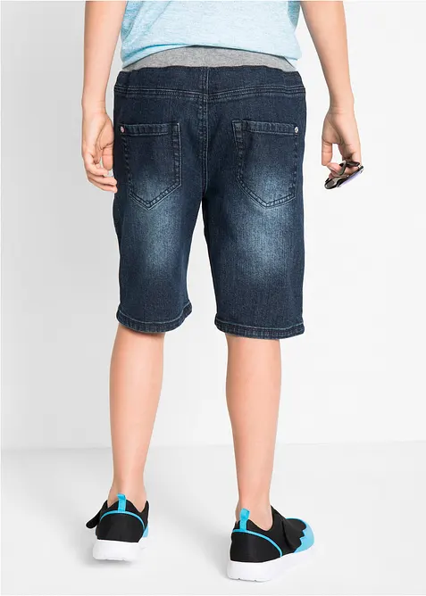 Stretchiga jeansshorts, normal passform, bonprix