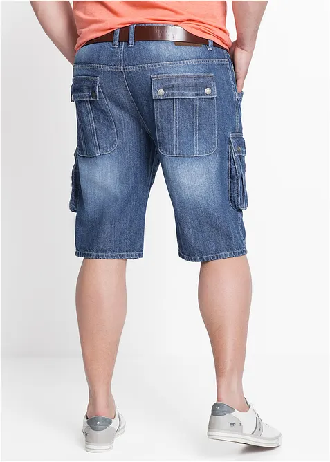 Jeansshorts i cargomodell, normal passform, bonprix