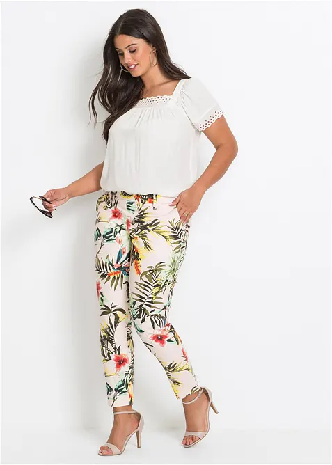 Topp av bomull i fyrkantig modell, bonprix