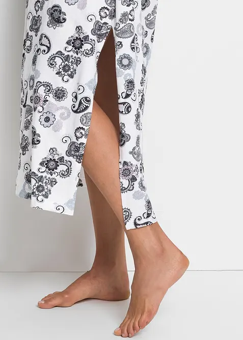 Långt nattlinne av ekologisk bomull, bonprix