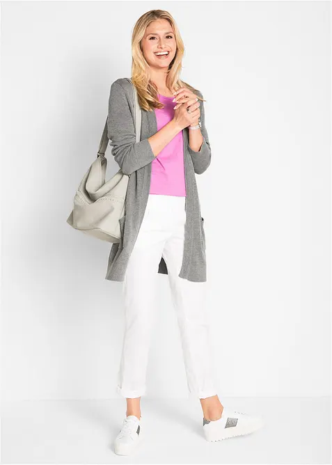 L&aring;ng cardigan, l&aring;ng&auml;rmad, bonprix