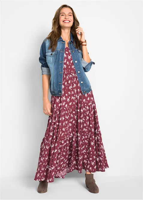 Kortärmad klänning, bonprix