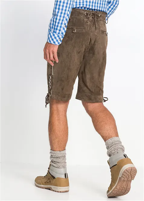 Regular Fit, byxa av l&auml;der, bonprix