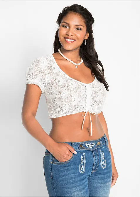 Dirndlblus av spets, bonprix