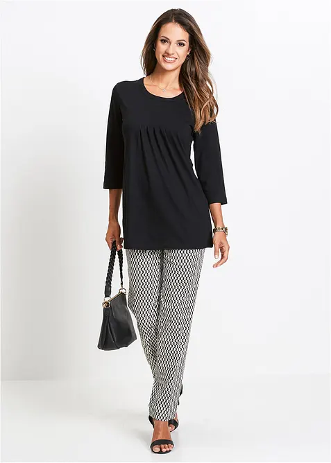 Lång topp i ren bomull, bonprix