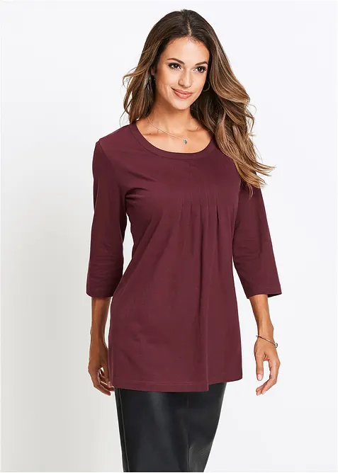 Lång topp i ren bomull, bonprix