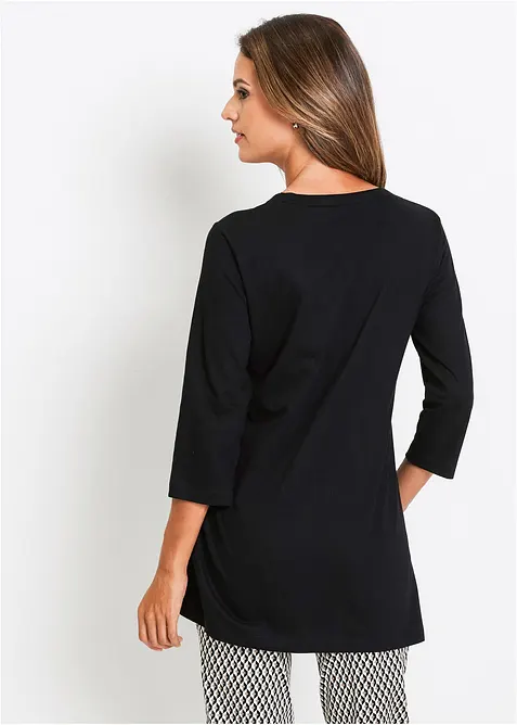 Lång topp i ren bomull, bonprix