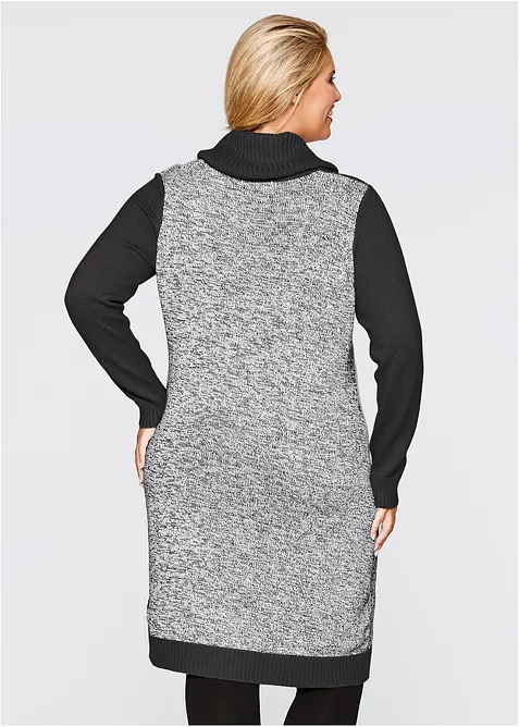 Stickad kn&auml;l&aring;ng kl&auml;nning, bonprix