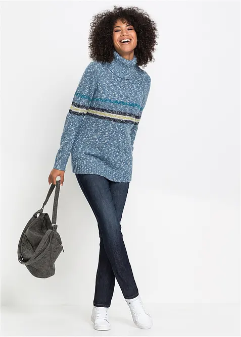 Mom Jeans Mid Waist, Stretch, bonprix