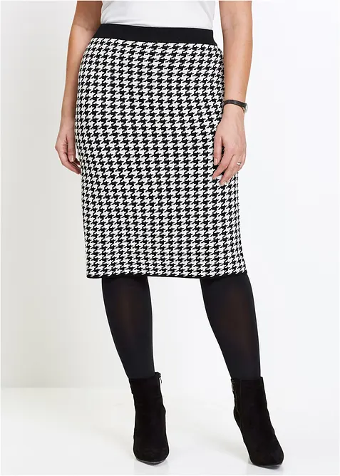 Stickad kjol, bonprix