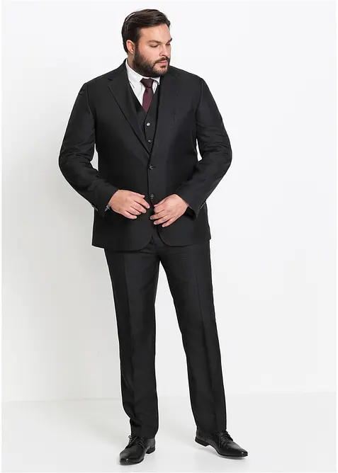 Kostym med väst och slips (4 delar) Regular Fit, bonprix