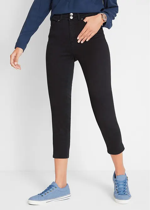 Slim Fit Jeans Mid Waist, med bekväm midja, bonprix