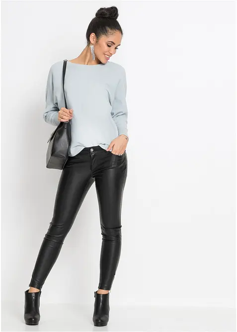 Ribbstickad oversizetr&ouml;ja, bonprix