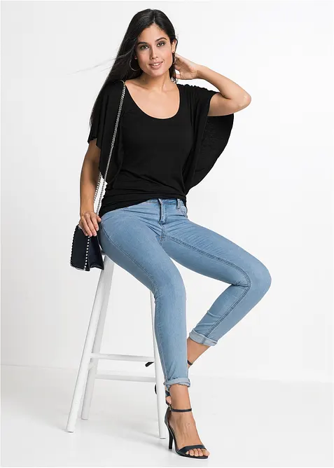 Topp med fladdermus&auml;rmar, bonprix