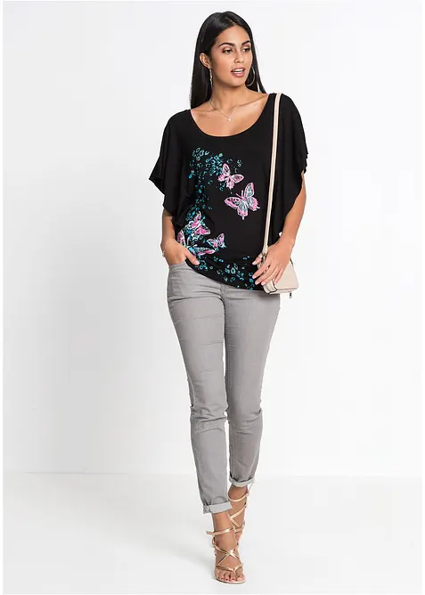 Topp med fladdermusärmar, bonprix