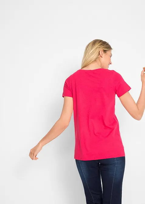 Topp i ekologisk bomull med hj&auml;rtmotiv, bonprix