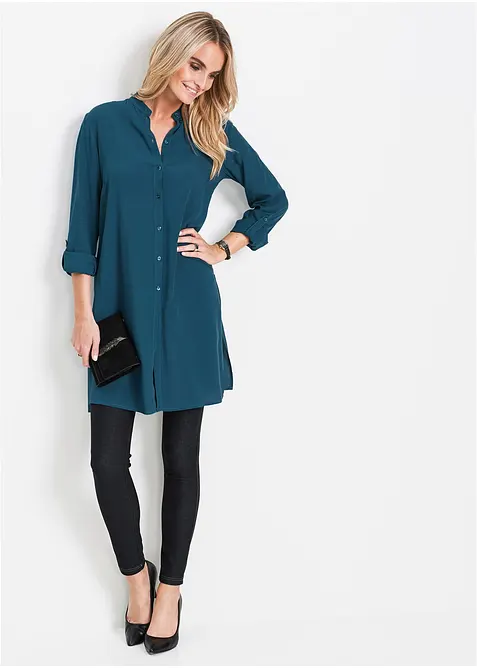 Lång viskosblus, bonprix